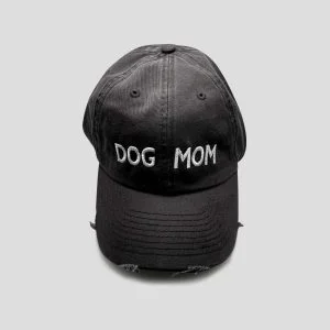 Jockey Hat “Dog Mom” Μαύρο