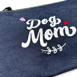 Neceser με κέντημα “Dog Mom”