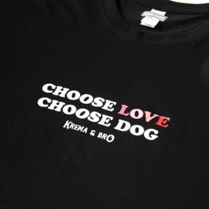 “Choose Love * Choose Dog” oversized ανδρικό T-Shirt