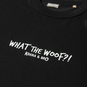 “What the Woof?!” μαύρο ανδρικό T-Shirt