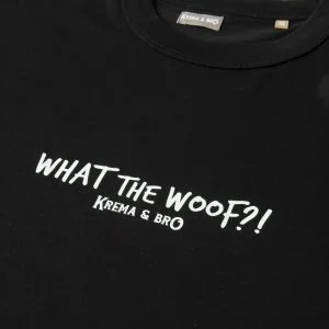 “What the Woof?!” μαύρο ανδρικό T-Shirt