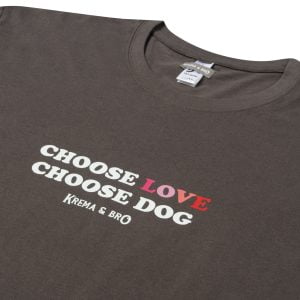 “Choose Love Choose Dog” Grey t-shirt