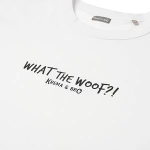 “What the Woof?!” λευκό ανδρικό T-Shirt