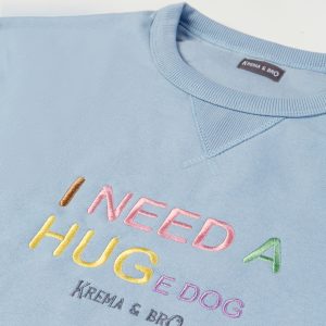 I NEED A HUG E DOG BABY BLUE