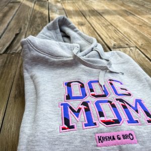 Limited Hoodie “Dog Mom” Grey